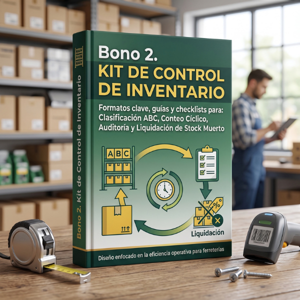 Mockup del Bono 2: Kit de control de inventario